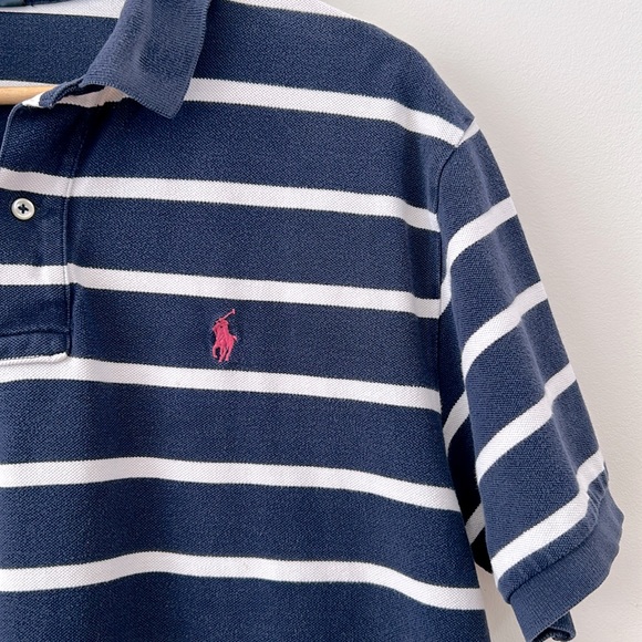 Polo by Ralph Lauren Men’s Shirt XL Blue Stripes Casual - Picture 3 of 8
